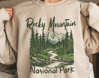 Rocky Mountain National Park Sweatshirt Rocky Mountain Trip Sweater Rocky Mountain Sweatshirt Rocky Mountain Park Gift Crewneck