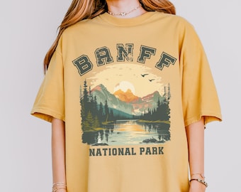 Banff National Park T Shirt For Banff Vacation Gift For Banff Lover Tee Comfort Colors Banff Park Shirt Vintage Canada Shirt