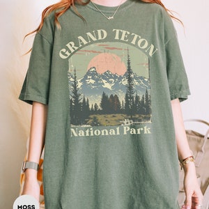 Grand Teton National Park T Shirt For Grand Teton Vacation Gift For Grand Teton Lover Tee Comfort Colors Grand Teton Park Shirt Vintage