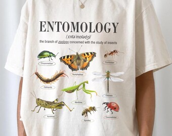 Entomology Shirt Comfort Colors Insect Shirt Gift For Bug Lover Shirt Cottagecore Shirt With Beetles T Shirt Dark Academia Shirt