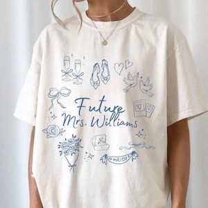 Future Mrs Shirt Custom Engagement Shirt Personalized Bride Shirt Engagement Gift For Anniversary Wifey Shirt Newly Engaged Gift