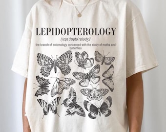Moth Shirt Comfort Colors Butterfly Shirt Gift For Insect Lover Shirt Cottagecore Shirt Dark Academia Shirt Goblincore Clothing