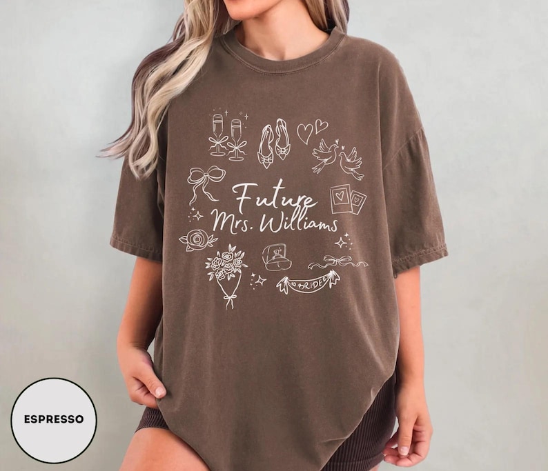 Future Mrs Shirt Custom Engagement Shirt Personalized Bride Shirt Engagement Gift For Anniversary Wifey Shirt Newly Engaged Gift image 6