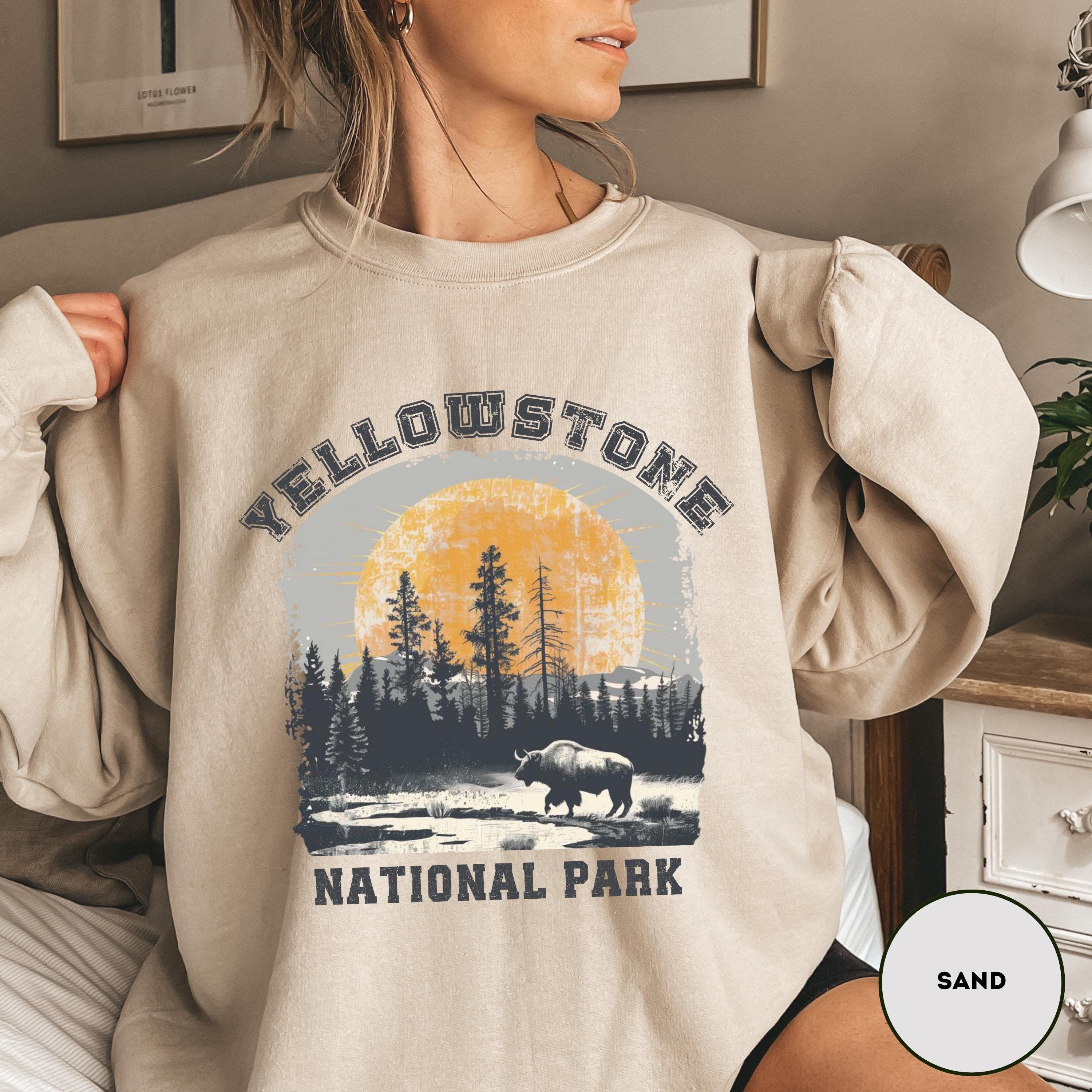 Yellowstone National Park Sweatshirt Etsy