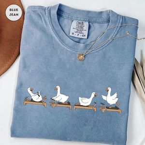 Camiseta Comfort Colors para instructores de Pilates, camiseta divertida para amantes del Reformer con diseño de ganso imagen 6