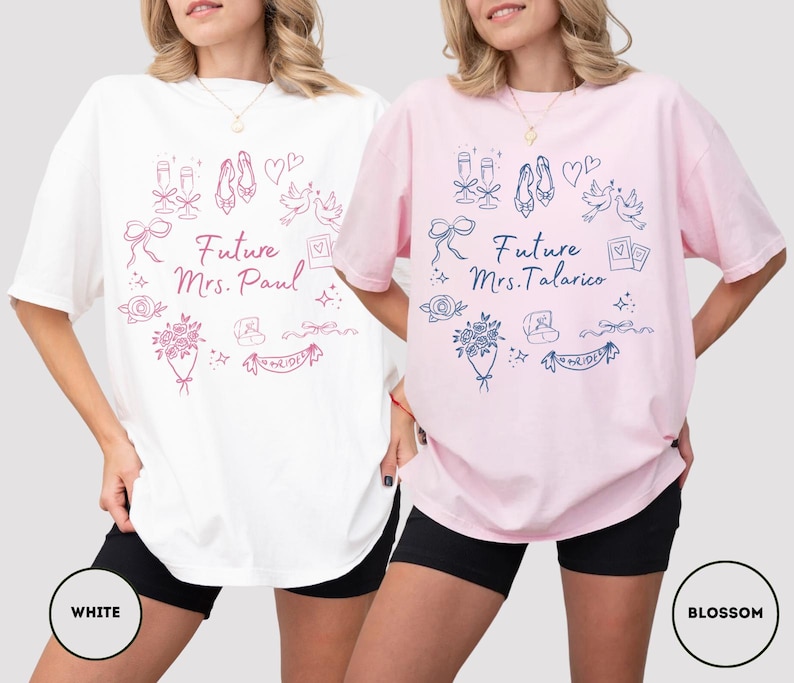 Future Mrs Shirt Custom Engagement Shirt Personalized Bride Shirt Engagement Gift For Anniversary Wifey Shirt Newly Engaged Gift image 11