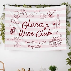 Wine Bachelorette Banner For Vineyard Bach Party Welcome Sign Napa Valley Bachelorette Tapestry Winery Bachelorette Decor Vino Before Vows