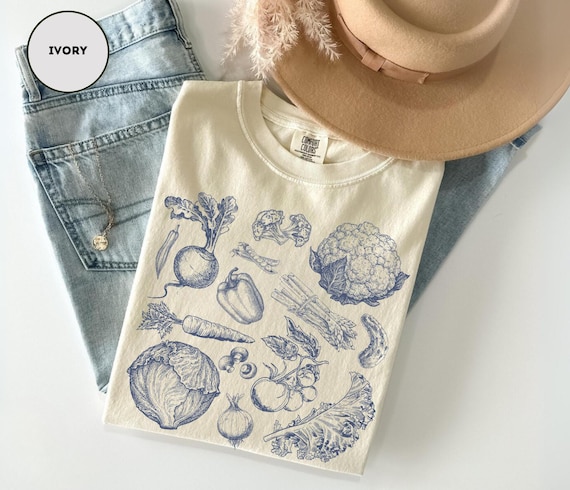 Vegetables Shirt Comfor Colors Cottagecore Clothing Vegan Shirt For Gardening Mom Shirt Gift For Gardener Gifts Tomato Shirt With Vegetables