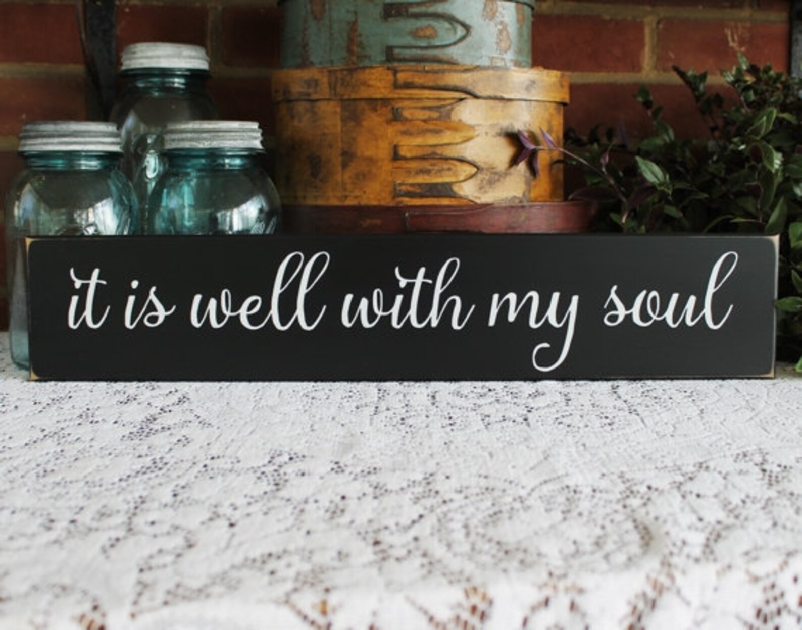 It is Well With My Soul Wood Sign Handcrafted Faith Christian Etsy