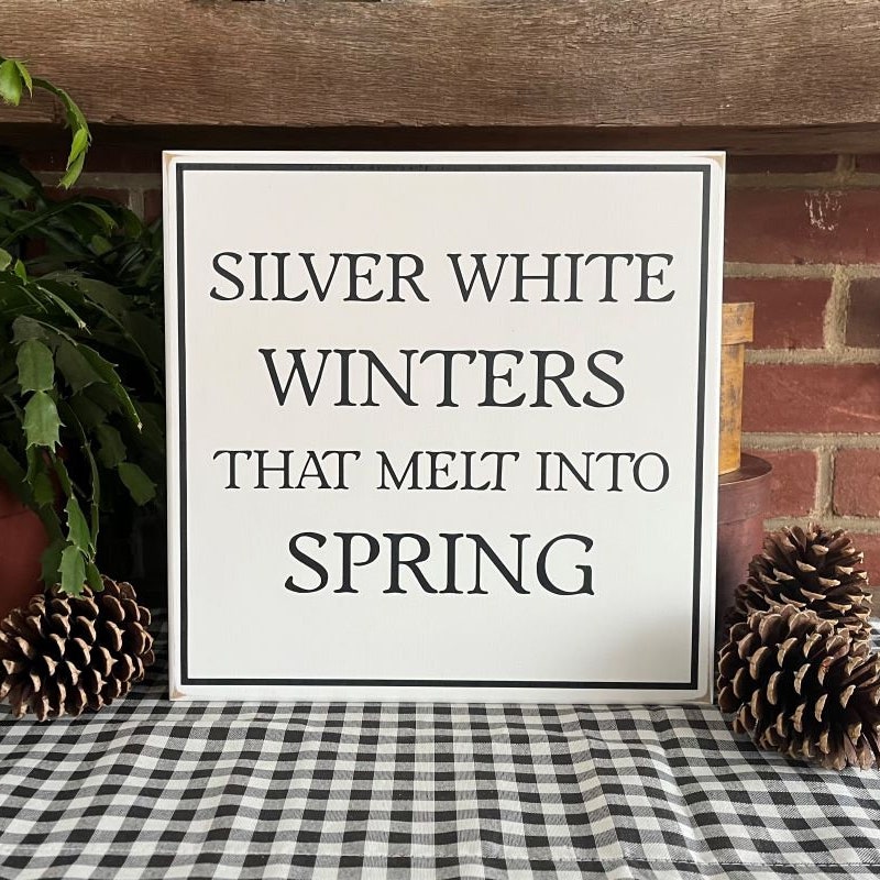 Winter Wood Sign - Etsy