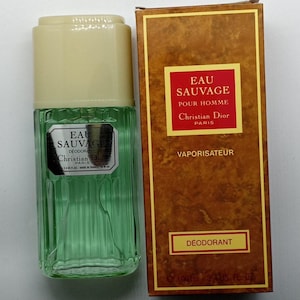 Vintage EAU SAUVAGE by Dior Deodorant 100 ml Spray 3.4 fl oz Box Fragrance still good
