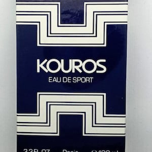 Vintage KOUROS Eau de SPORT от Yves Saint Laurent, 100 мл, коробка, 3,3 жидких унции