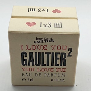 2x Vintage GAULTIER 2 by Jean Paul Gaultier 3 ml edp 0.1 fl oz Box