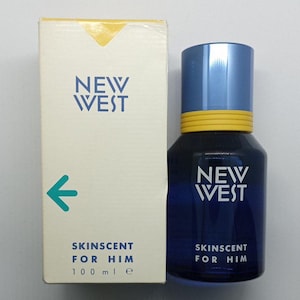 Винтажный НОВЫЙ WEST Skinscent For Him от Aramis 100 мл туалетная вода 3,38 жидких унций Коробка Сделано в Англии