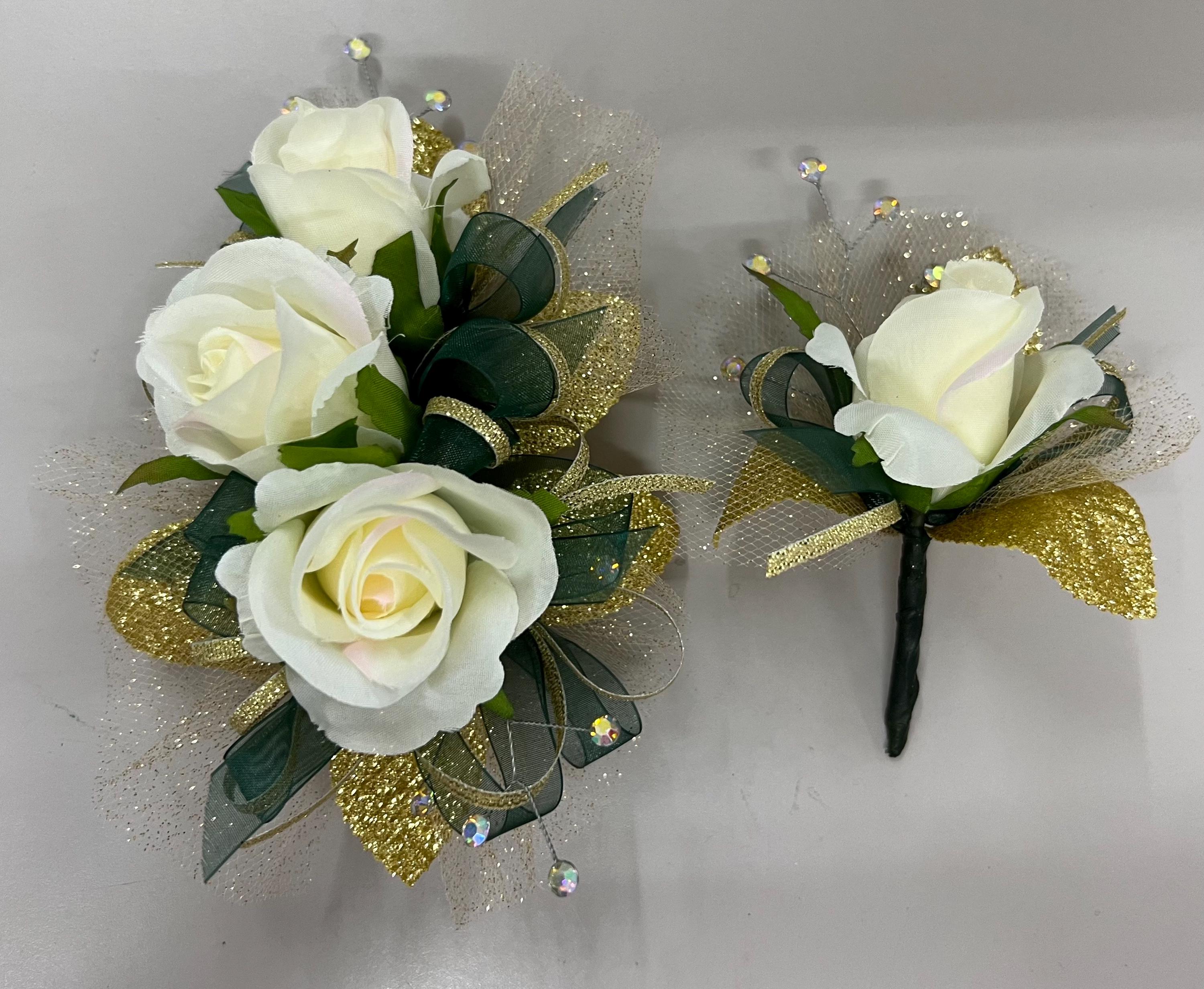 Prom Bouquet Emerald Green - Etsy
