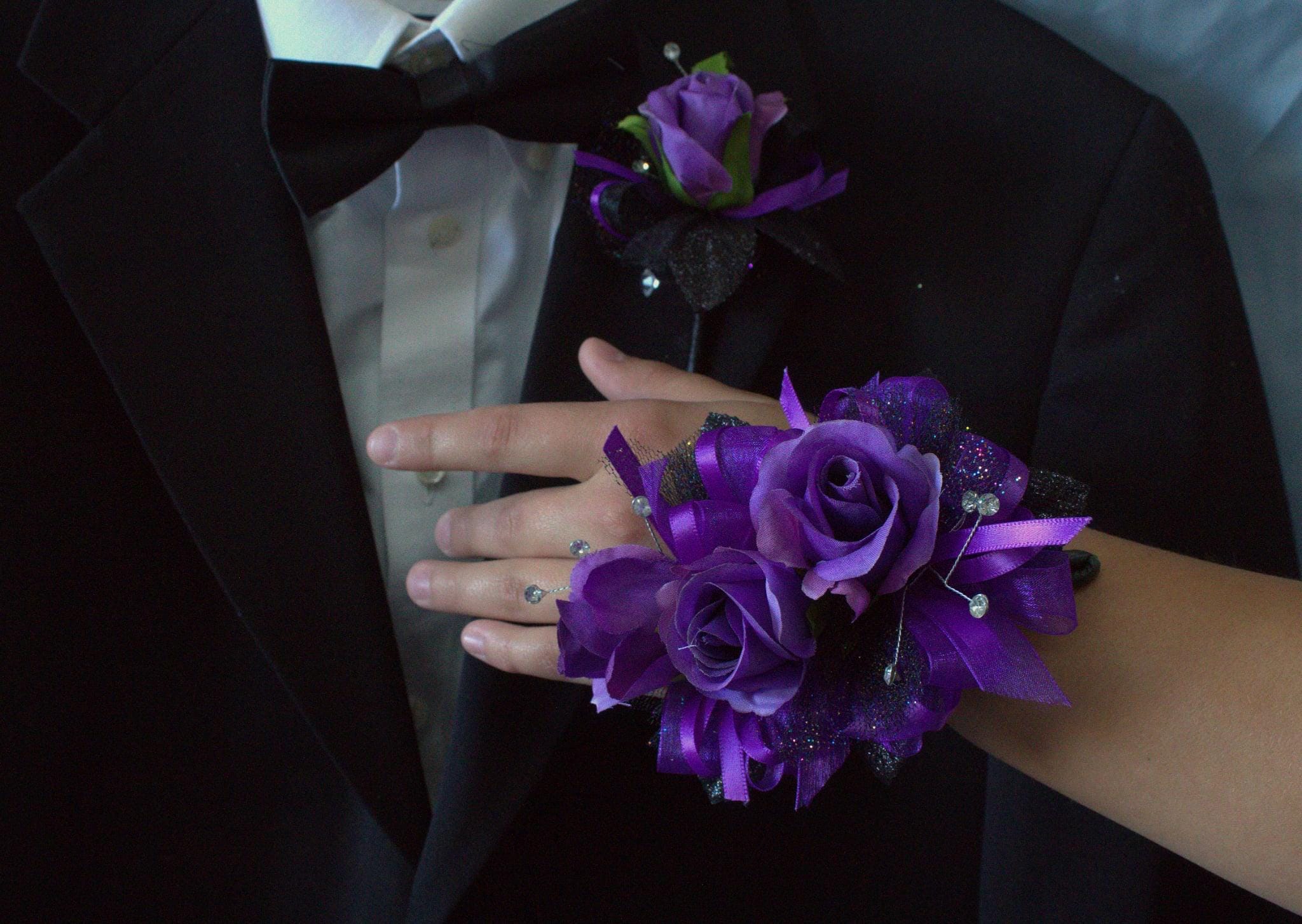Purple Prom Corsage - Etsy