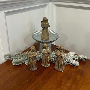 Set of Four Vintage Angel Figures Playing Music