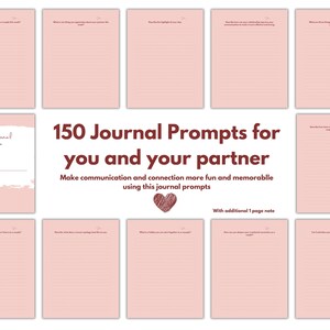Aviso de diário | Diário guiado para casal imprimível e digital com instruções | Diário de conexão de casal | Diário Goodnotes