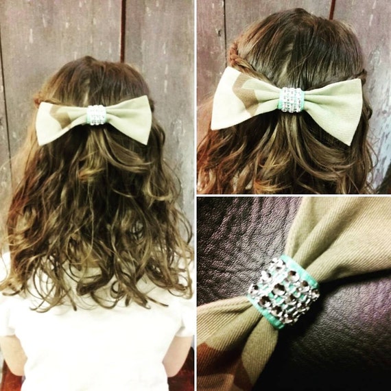 Army Navy Air Force Marine Military Hair Bow Camo Hair Etsy