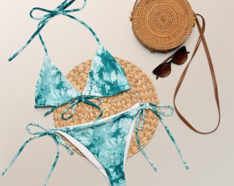 Bikini set for summer, Style Tie Dye, Summer bikini,Set Color Calypso, Celestial Waves Tie Dye Bikini,Trend Bikini for summer.