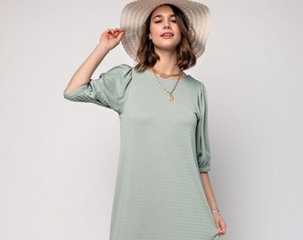 dark green sweater dress Leslie Sweater Dress- Hunter Green Large