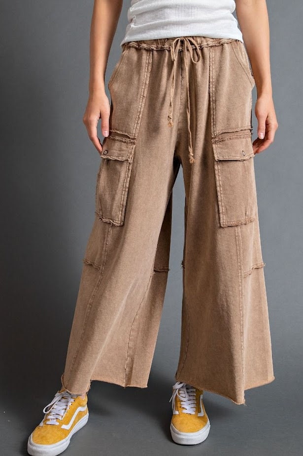 Mineral Red Mineral Wash Cargo Patched Pocket Utility Sweatpants main image 1