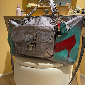 Prada Vintage Leather Bag - Etsy