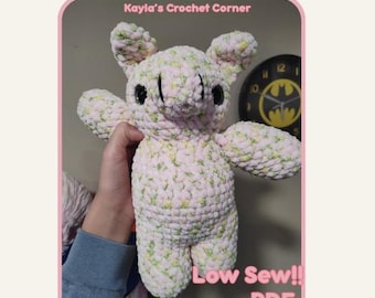 Patrón de crochet en PDF de costura baja para Penny the Pig