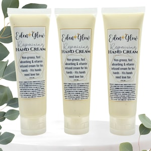 His Hand Cream: Vegan Skin Repair for gentlemen