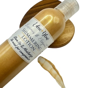 Shimmering Body Lotion: Lavender Jasmine, Vegan Moisturizer