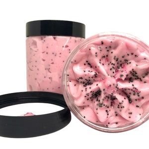 Exfoliating & Cleansing Whipped Sugar Scrub • Watermelon •