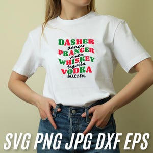 Whiskey Vodka Tequila, Sublimazione PNG- Vixen-Comet-Cupid-Donner- Dasher-Dancer-Prancer- Rudolph Download* -*File PNG digitale