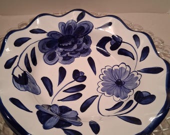Set of 4 Chinoiserie Soup Bowls