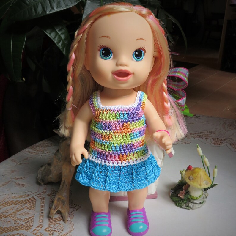 Baby Alive Doll Clothes for 12 13 Inch Crochet Dress Ready 4 Etsy