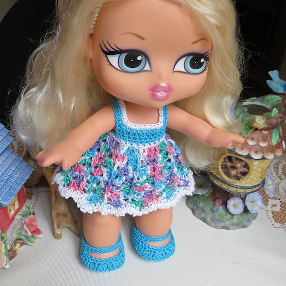 Crochet Outfit for 12 13 Inch Big Bratz Doll 4 Piece Dress Squared