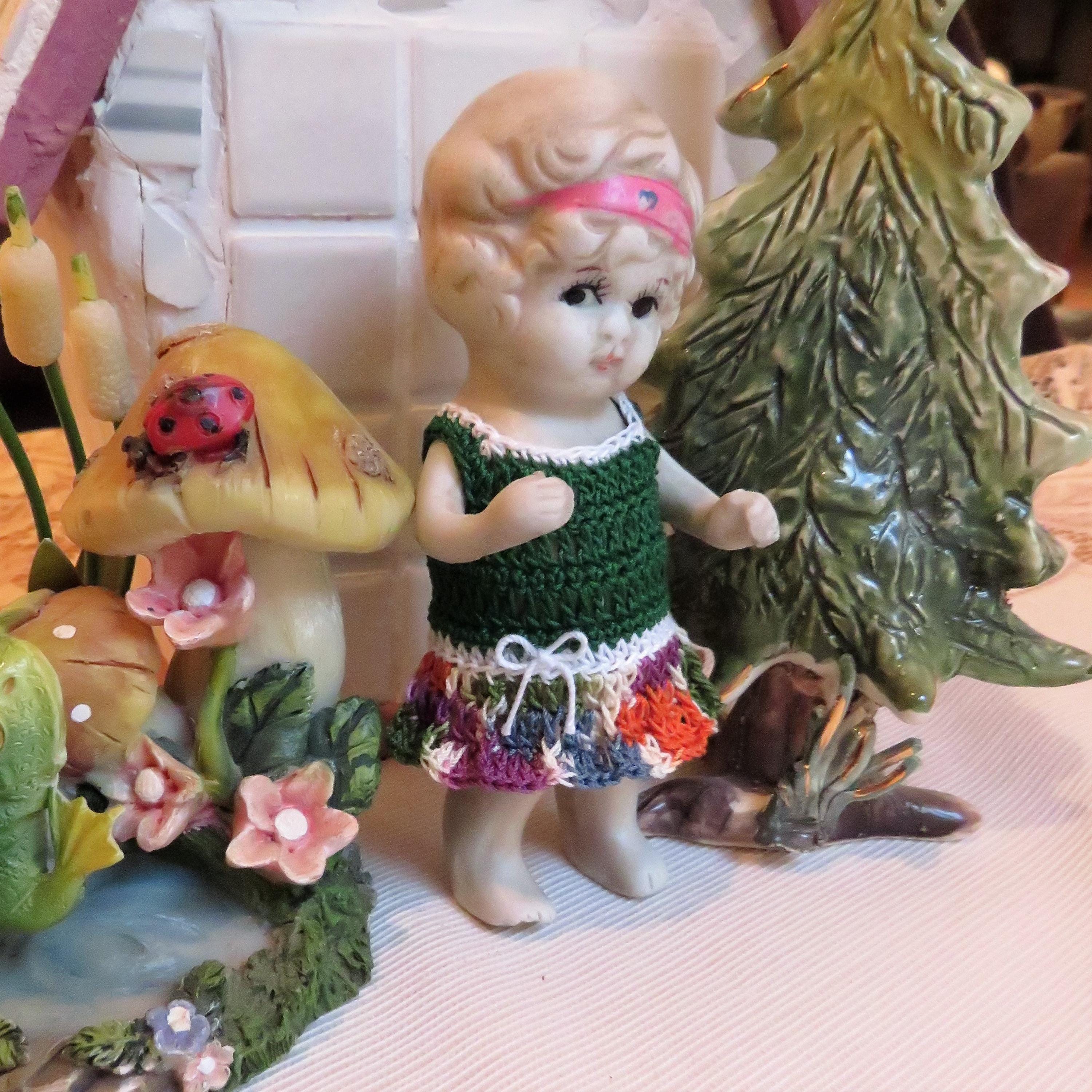 Ancienne Poupée Frozen Charlotte - Biscuit Porcelaine 10 Cm - Fabriquée En France