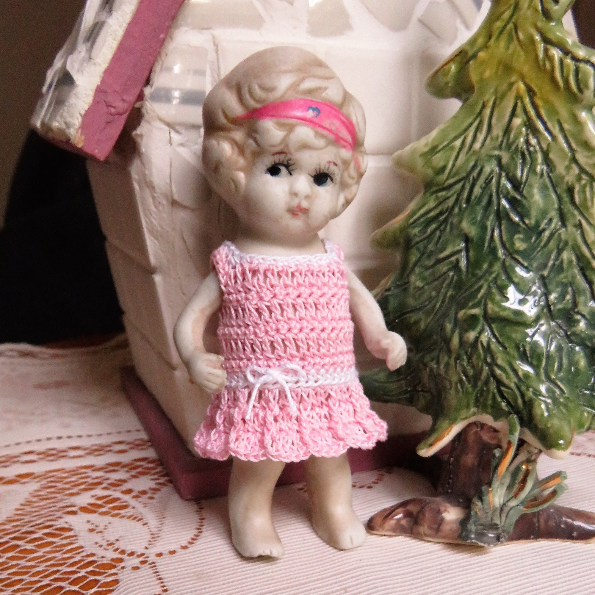 Buy Vintage 1930s Bisque Doll Jointed Doll Frozen Charlotte Online in India  