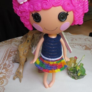 Crochet Doll Dress: Fits 12-13 Inch Lalaloopsy Doll