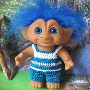 Crochet clothes for Troll Doll 6 5/8 6.625 inch Ace Various Styles Boy