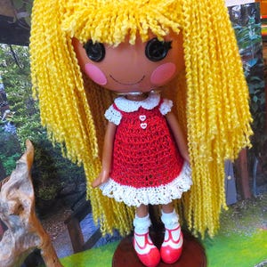 Crochet Doll Dress: Fits 12-13 Inch Lalaloopsy Doll varies styles