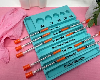 Aesthetic Practitioner Nurse Injector Syringe Holder Organizer, Botox Dysport Injectables Vials and Syringe Holder Tray, MedSpa Organizer