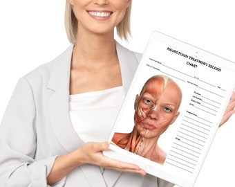Female Neurotoxin Treatment Plan Template, Aesthetic Injector Form, Nurse Injector Consultation Form, Aesthetics Medical Chart download