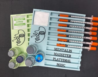 Pastel Harmony Botox Syringe Tray, Medical Aesthetics Nurse Injector Neurotoxin Organizer, Medical Spa Organizer