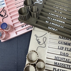Bandeja para jeringas de Botox Serie Glamorosa, organizador de neurotoxinas para inyectores de enfermeras de estética médica, organizador para spa médico