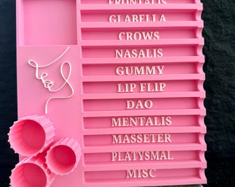 Glamorous Series Botox Syringe Tray, Medical Aesthetics Nurse Injector Neurotoxin Organizer, Medical Spa Organizer