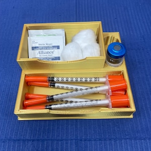 Organizador de jeringas y viales para esteticistas, organizador de bandejas de toxinas para spa médico, herramientas de inyección para enfermeras practicantes de estética