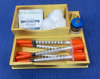 Organizador de jeringas y viales para esteticistas, bandeja de toxinas para MedSpa, herramientas de inyección para enfermeras y profesionales de la estética.
