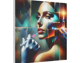 Einzigartige MedSpa Spa Wand Kunst Leinwand, Modern Spa Decor