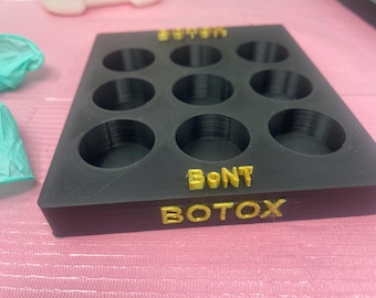 INNOVATIVE Botox Dysport Xeomin Jeuveau Daxxify Vial Vaults Tray Holder, Botox Tray, Medical Aesthetics Nurse Injector Neurotoxin Organizer