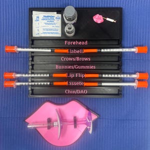 Soporte para jeringas de relleno dérmico personalizado, bandeja para toxinas, inyector para enfermeras esteticistas, caja para neurotoxinas de bótox, soporte para jeringas, organizador para spa médico
